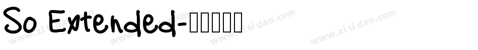 So Extended字体转换